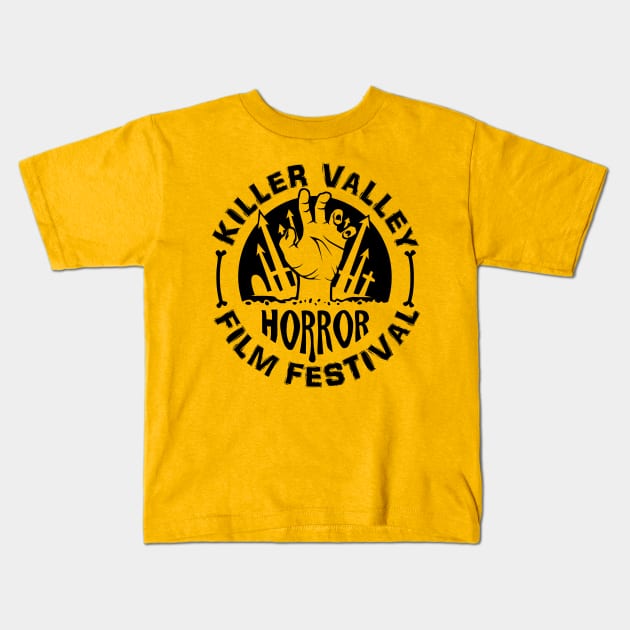 Horror Fest - BLACK LOGO Kids T-Shirt by The Killer Valley Graveyard